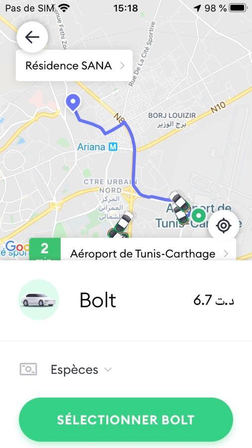 Apartment Tunis 1 Near Airport 아리아나 외부 사진